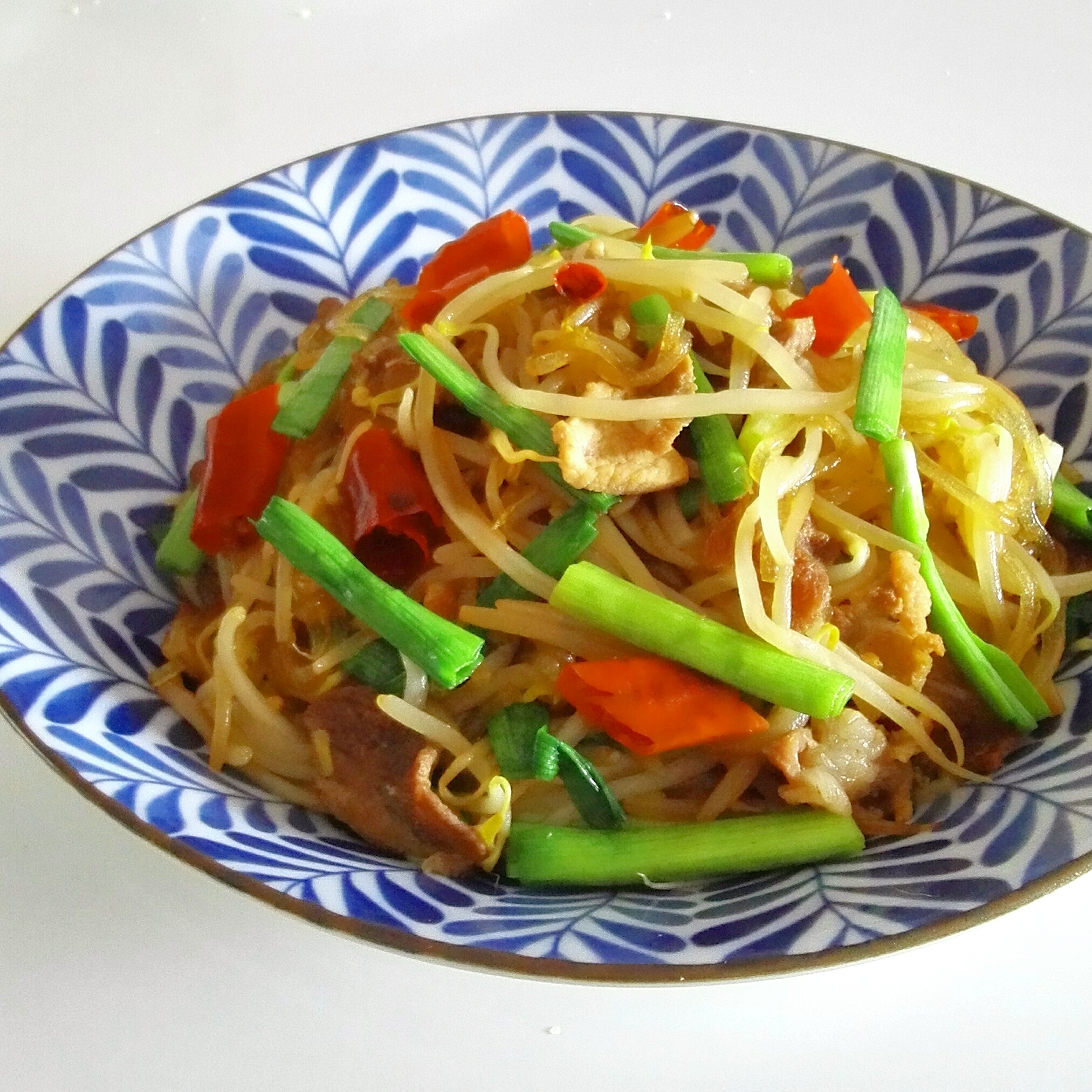 豆芽炒粉丝