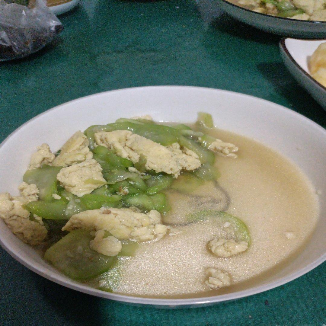 简单快手，五分钟搞定的丝瓜炒蛋