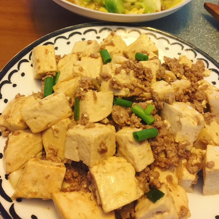 滑嫩肉末豆腐
