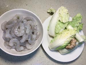 纯虾肉零添加虾丸炖白菜虾滑做法的做法 步骤1