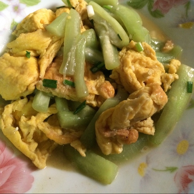 丝瓜炒蛋