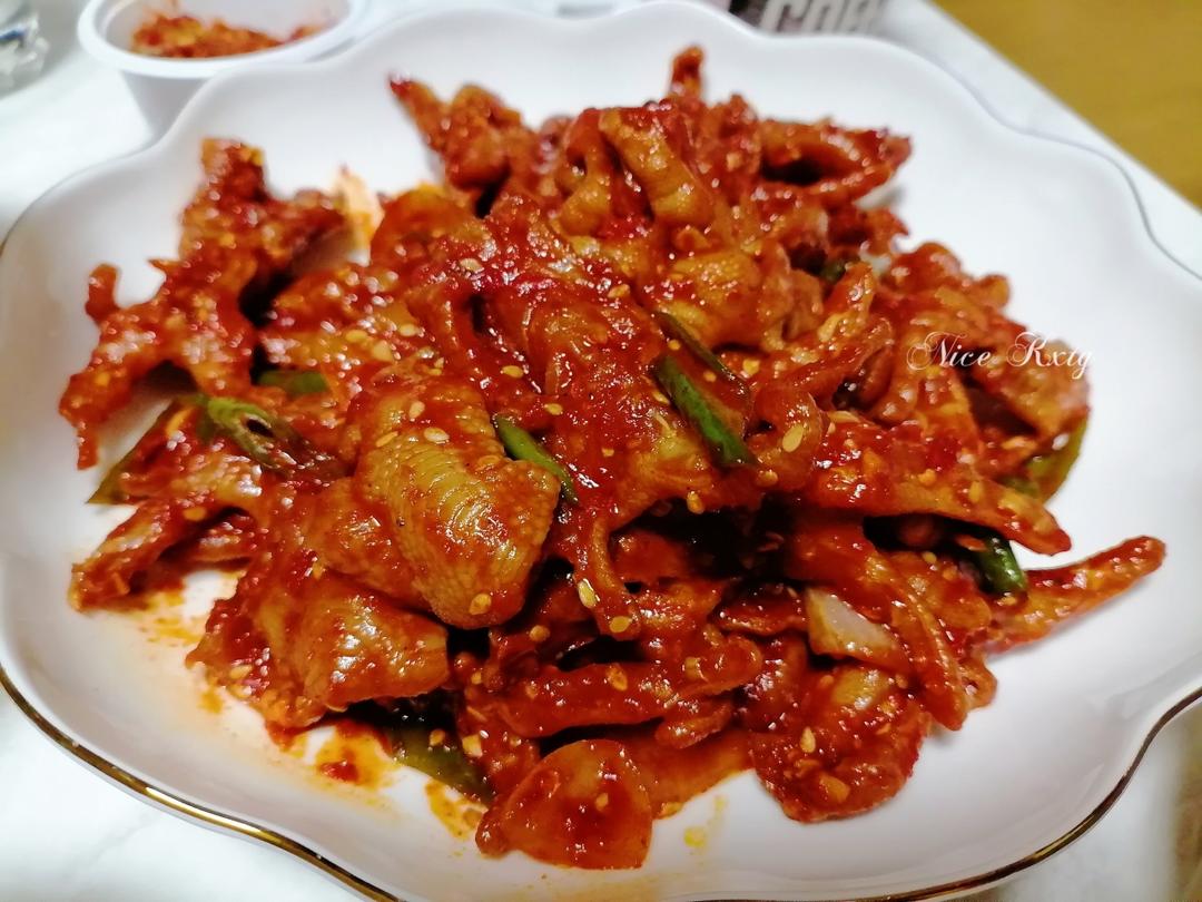 【韩式无骨辣炒鸡爪】内附剔骨方法