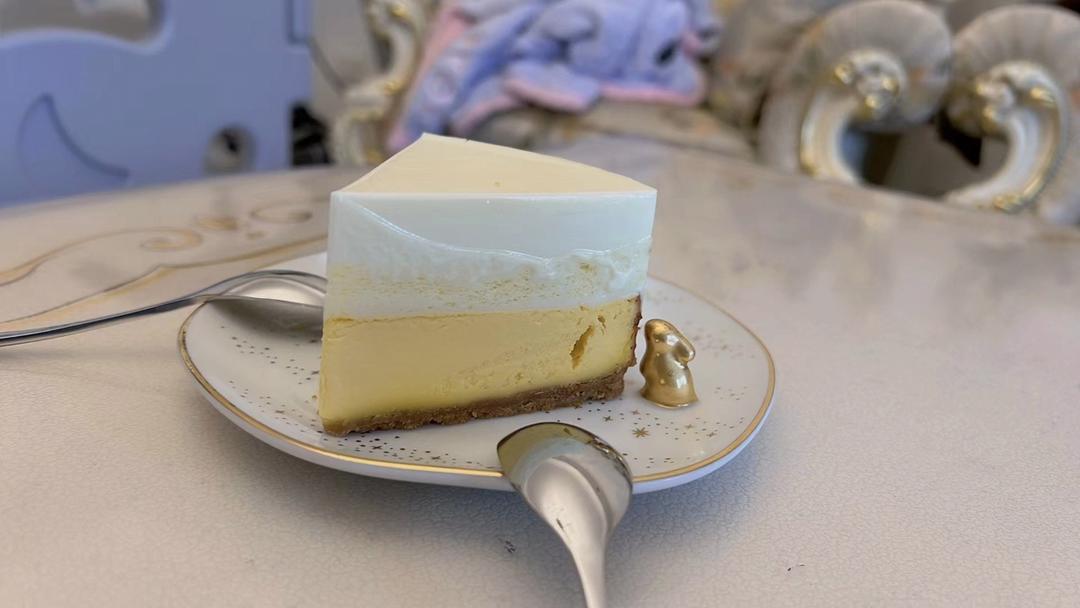 ㊙️🔥慕斯遇上重乳酪‼️好吃到爆双层芝士蛋糕