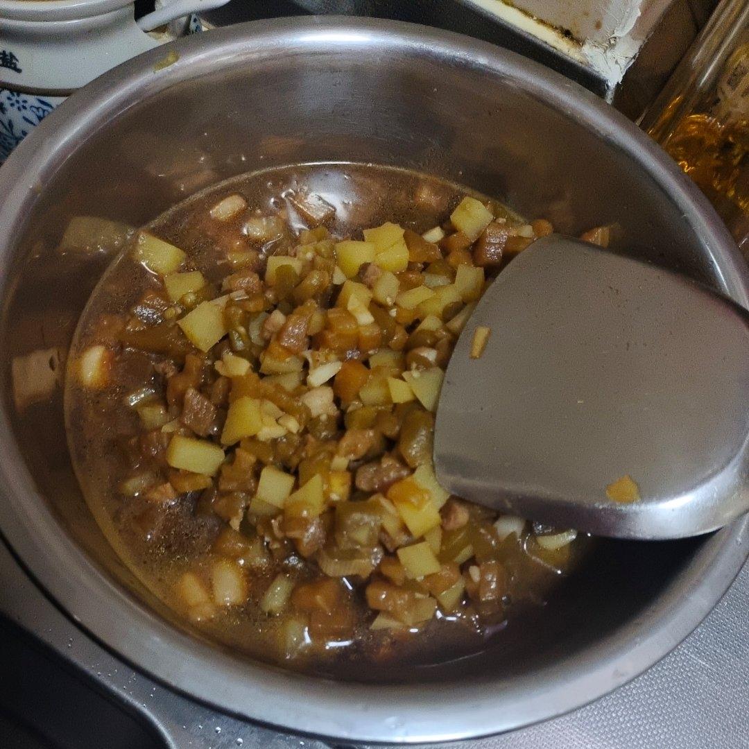 茄子土豆肉酱卤子(拌面吃绝了)
