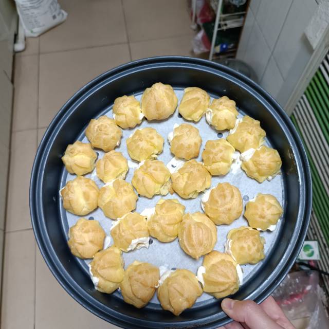 简单易成功的奶油小泡芙做法