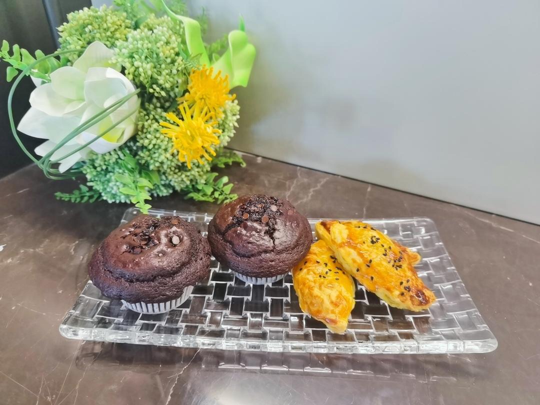 在家做巧克力蘑菇头麦芬蛋糕🍫