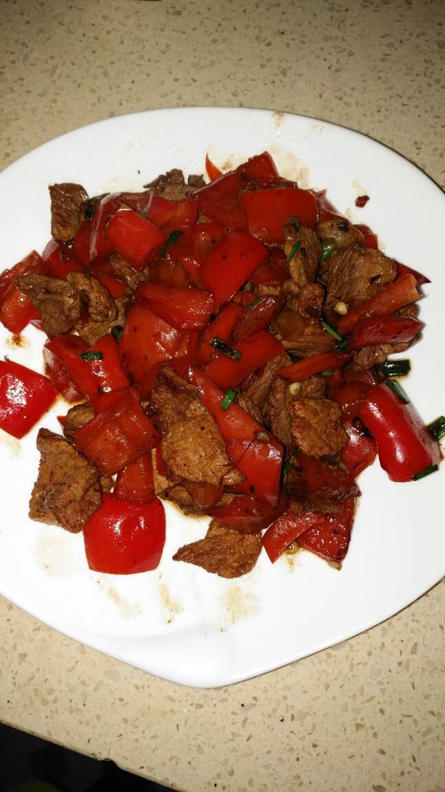 甜椒炒肉