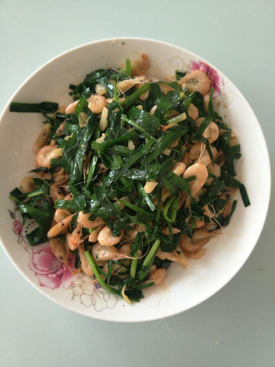 韭菜炒小虾（河虾）快手菜做法