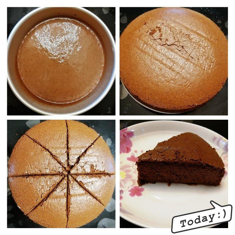 8寸可可戚风蛋糕