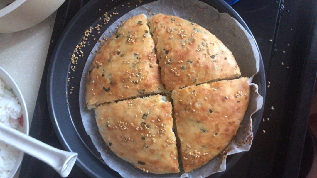 简易发面葱油饼（烤箱版）
