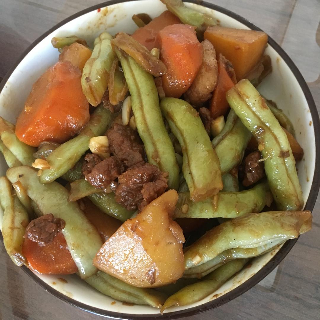 土豆炖豆角