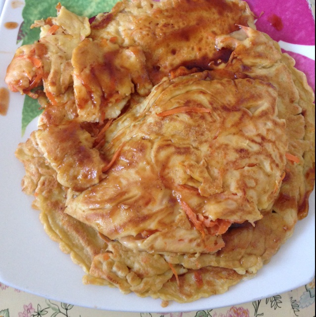 胡萝卜鸡蛋饼