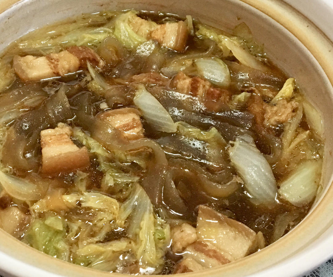 哦东坡肉做的猪肉白菜炖粉条