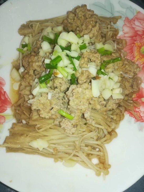 蒜蓉蒸金针菇