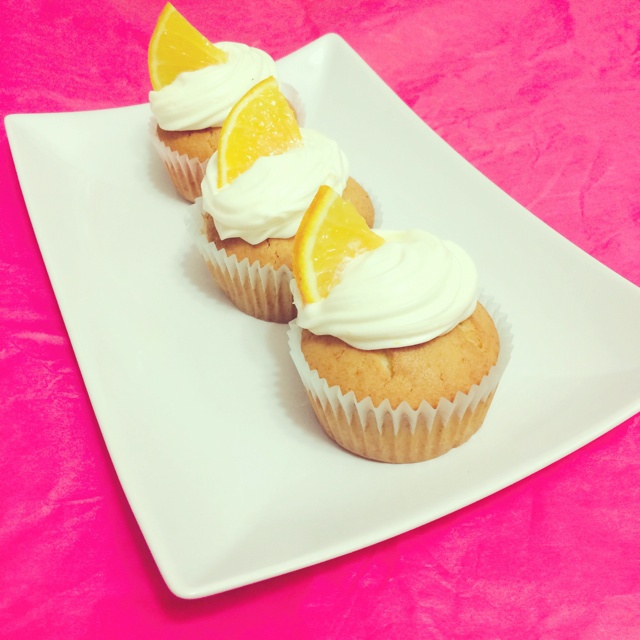 orange cupcake