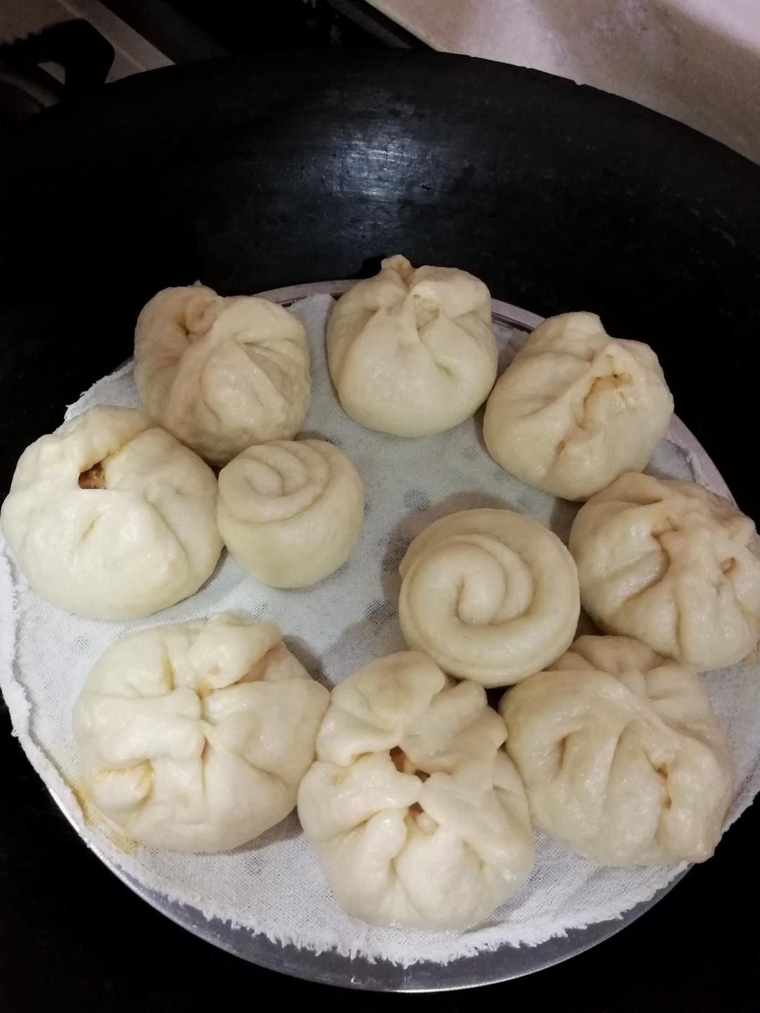 手工包子（肚脐包）