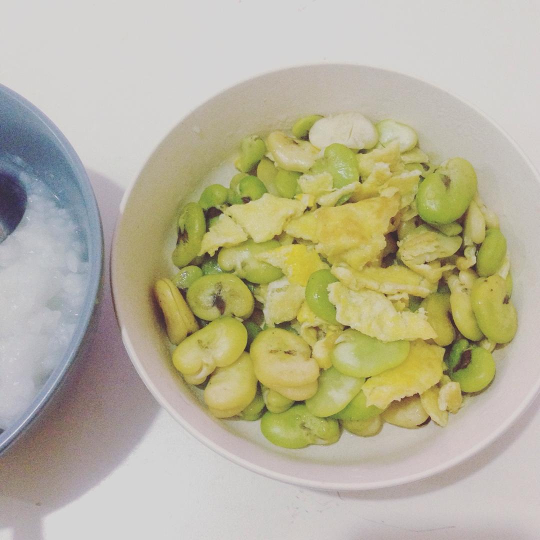 蚕豆炒蛋