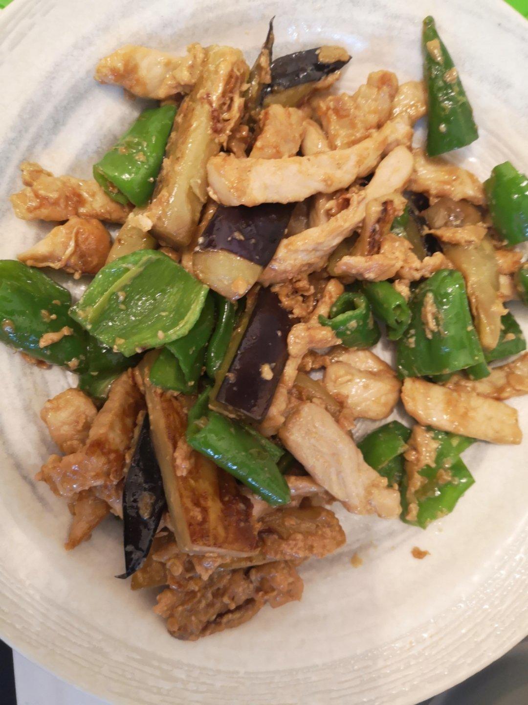 肉丝青椒盖饭