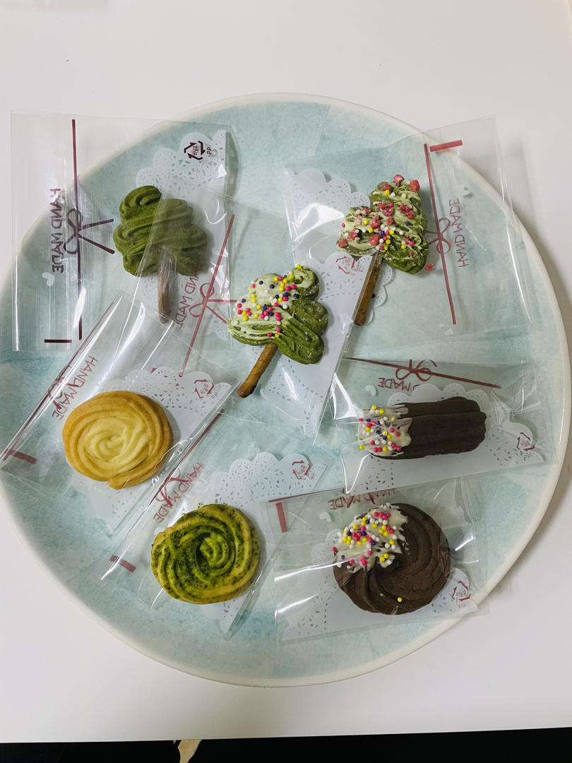 无需打发❗️超简单的圣诞树曲奇