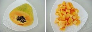 葡式木瓜蛋挞的做法 步骤1