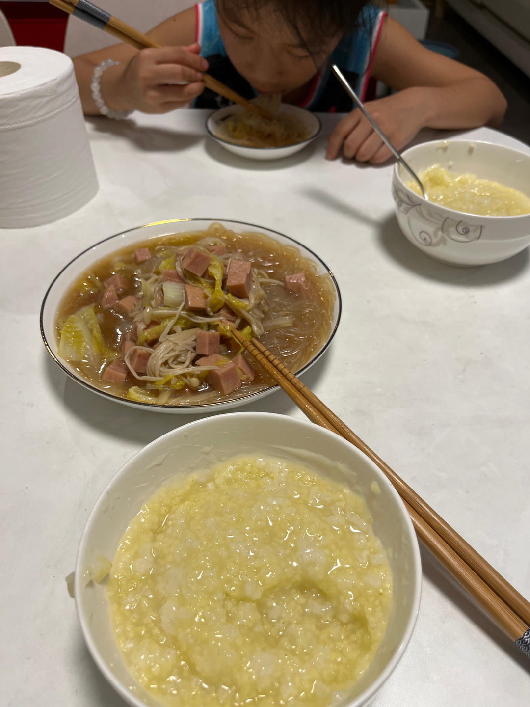 娃娃菜炒粉丝