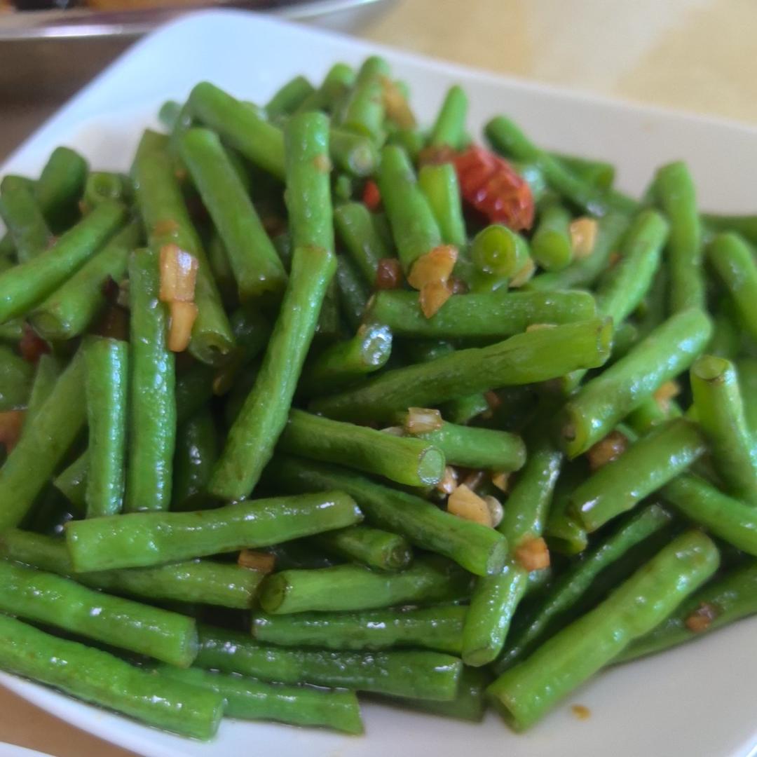 健康少油蒜泥拌长豆（豇豆）