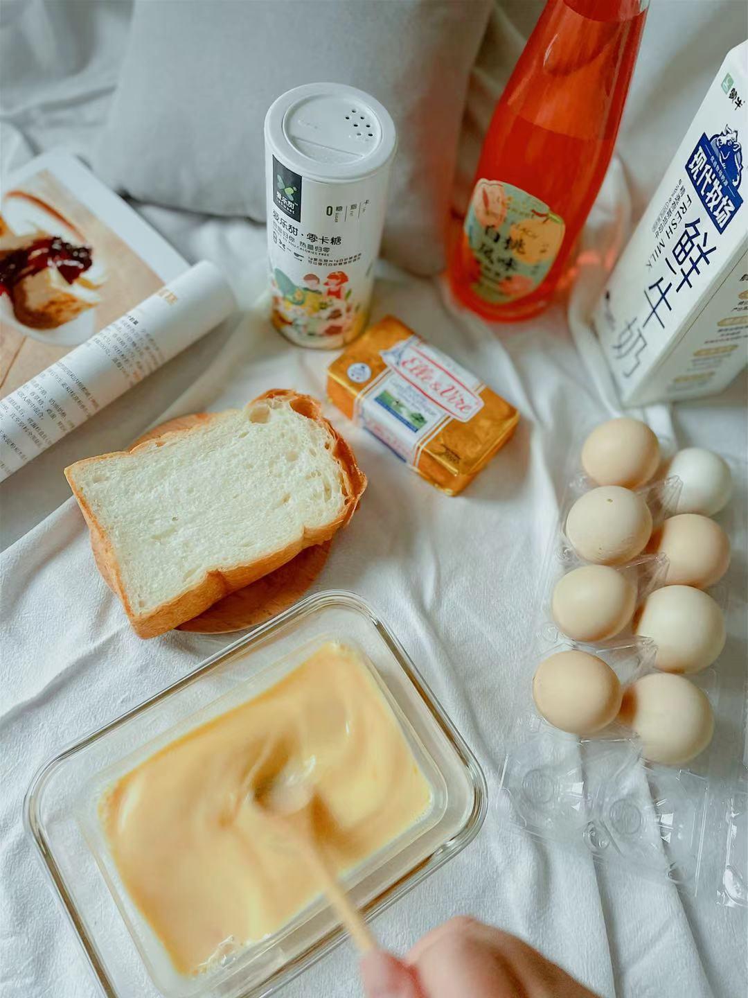 纯奶手撕吐司的做法 步骤1