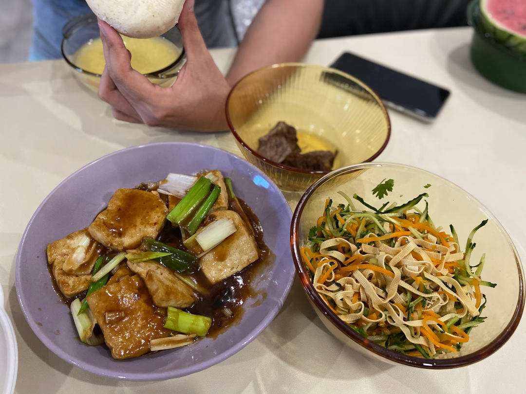 大葱烧豆腐