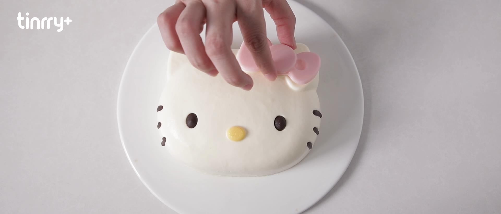 《Tinrry+》超顺滑奶香浓郁的Kitty酸奶芝士慕斯蛋糕的做法 步骤21