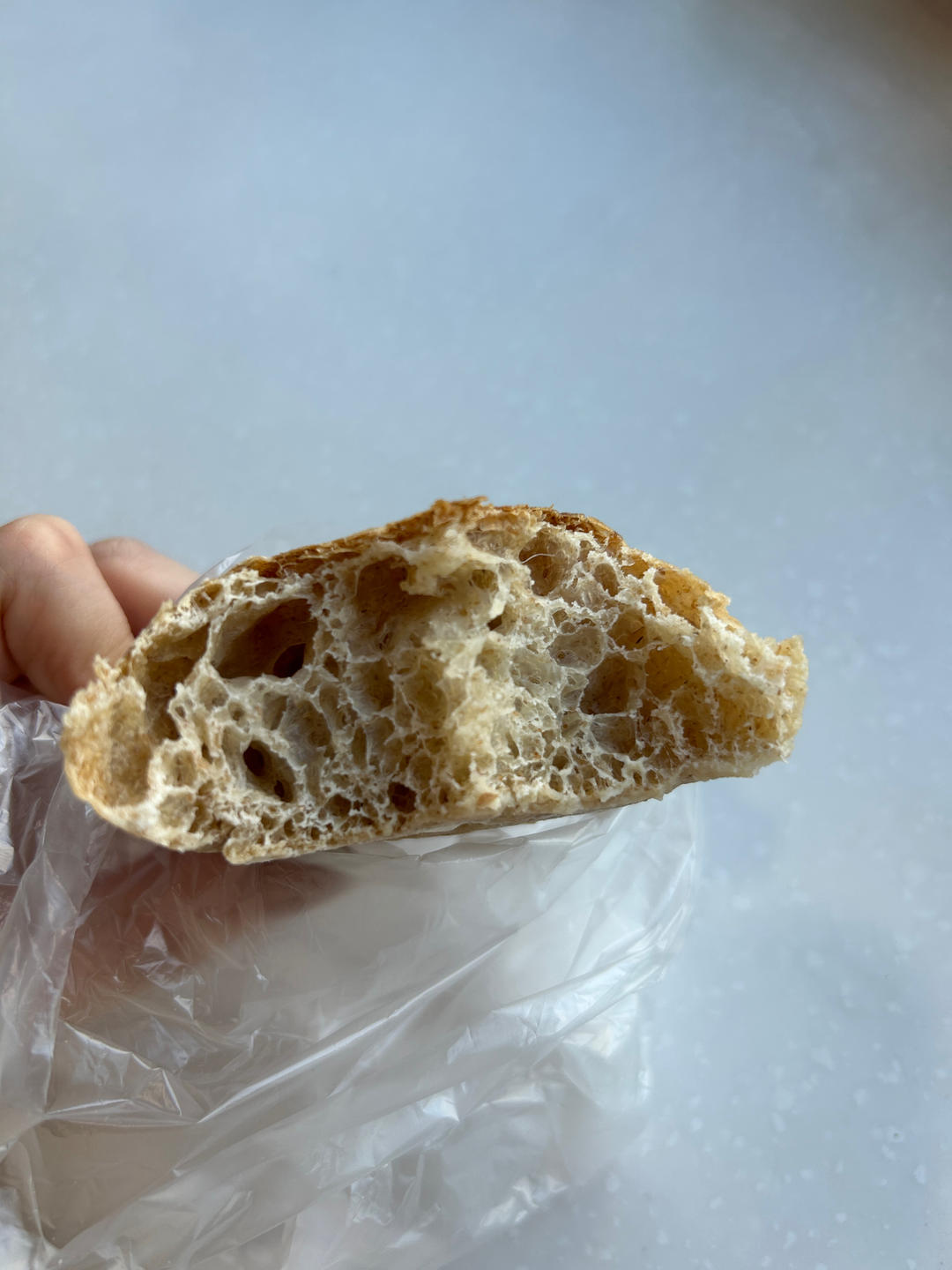 零机器免揉|徒手做出漂亮大气孔欧包|恰巴塔Ciabatta
