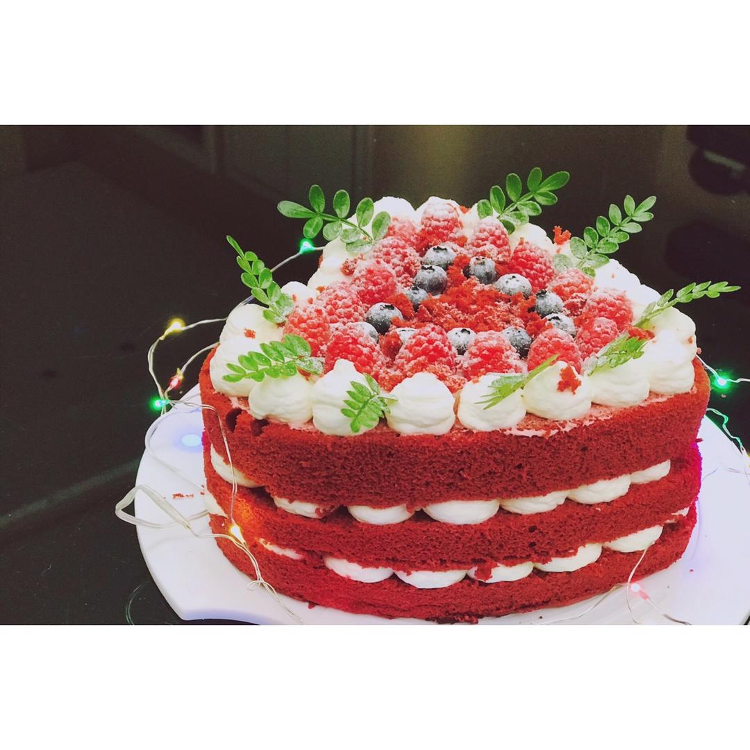 红丝绒戚风蛋糕胚（八寸）