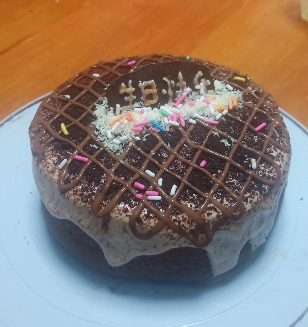 #视频教程#有灵魂的脏脏蛋糕，戚风生涯的巅峰之作，劣狐狐烘焙
