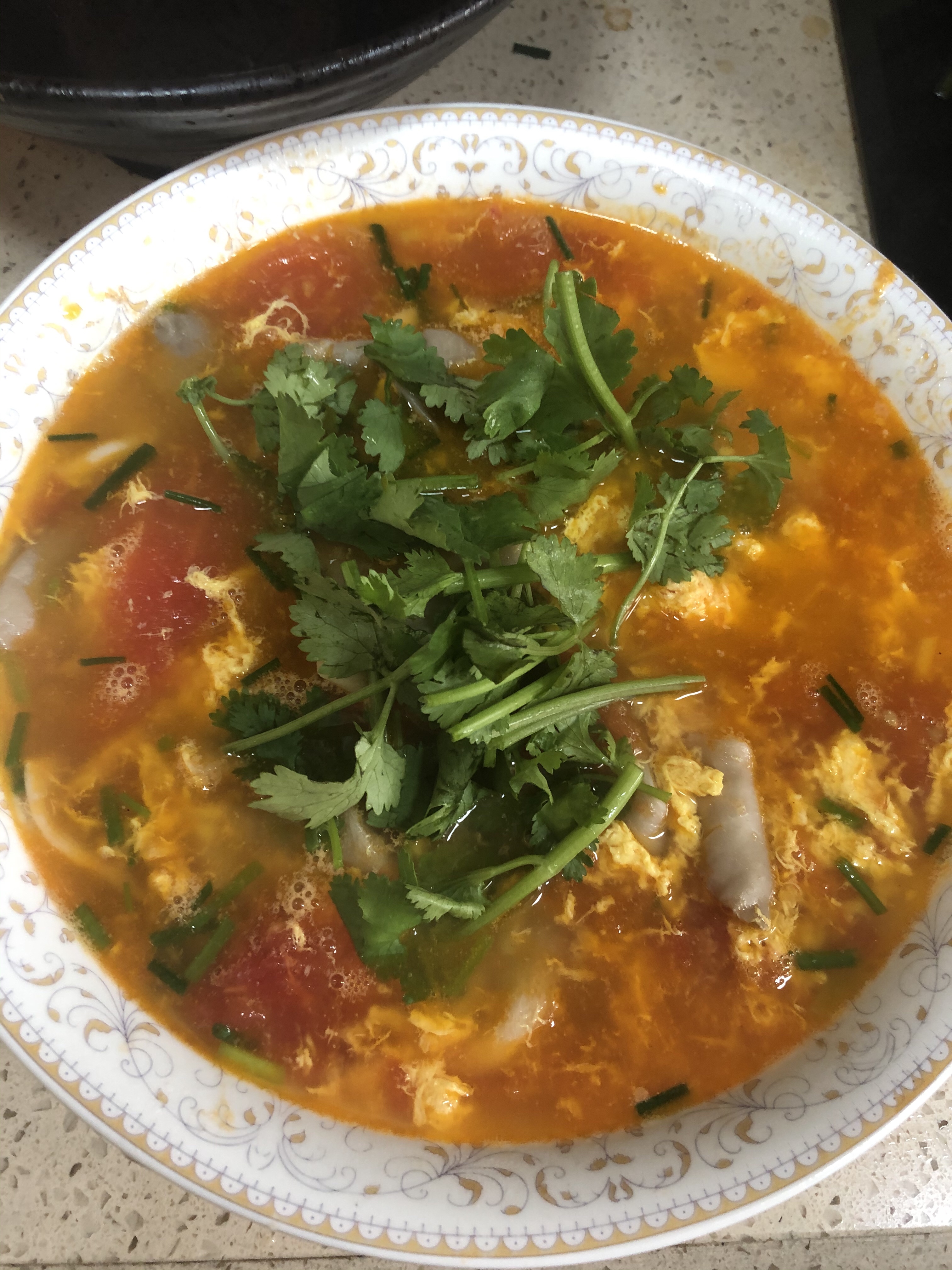 西红柿蘑菇🍄鸡蛋汤的做法