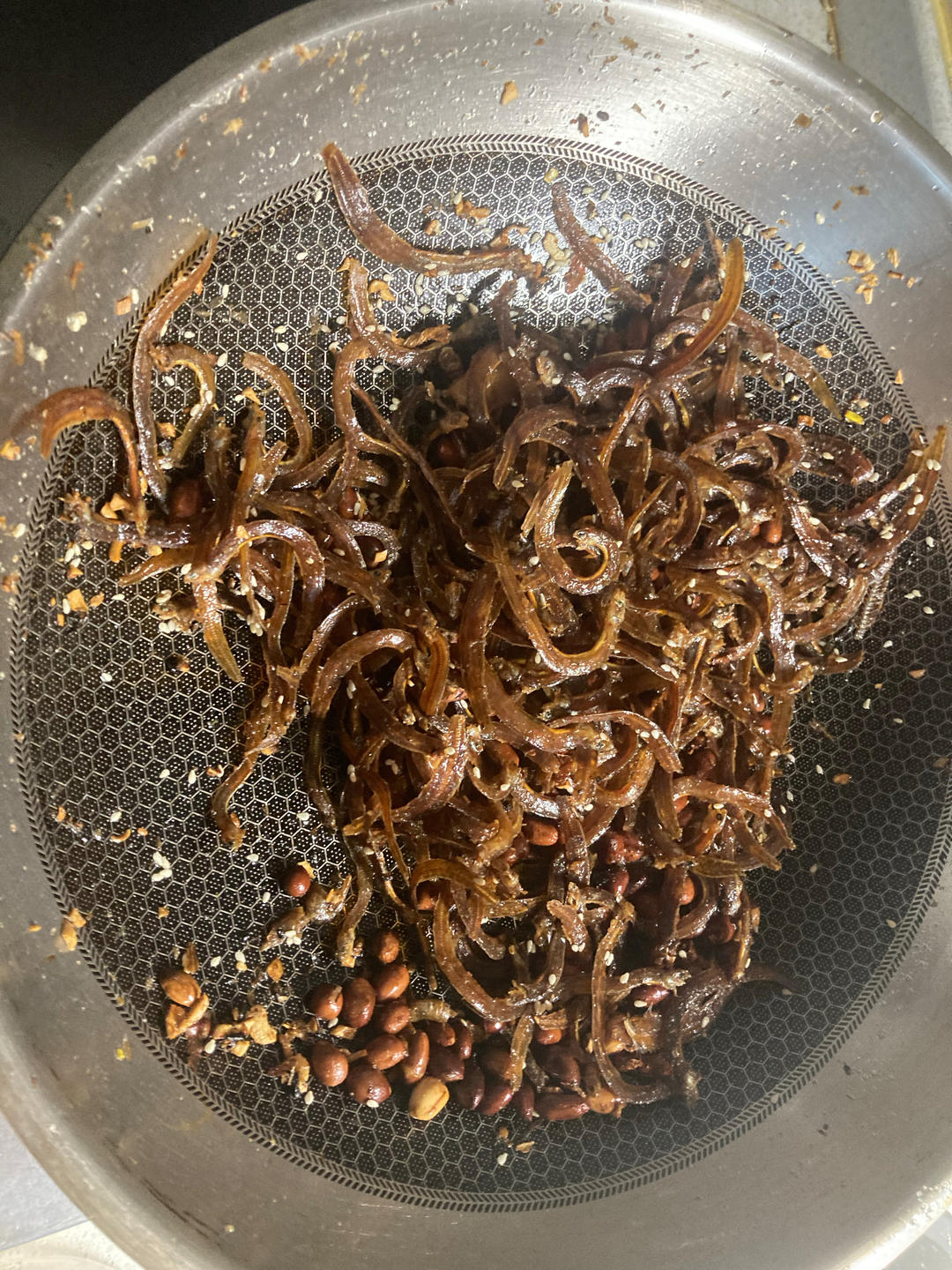 花生小鱼干，少油版炸花生米方法