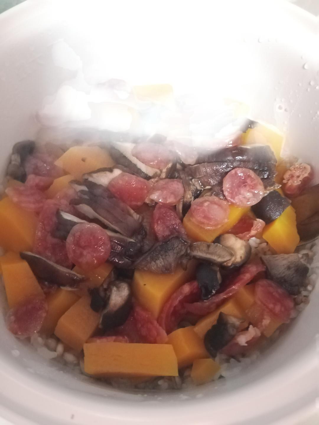 美味到不行的南瓜饭