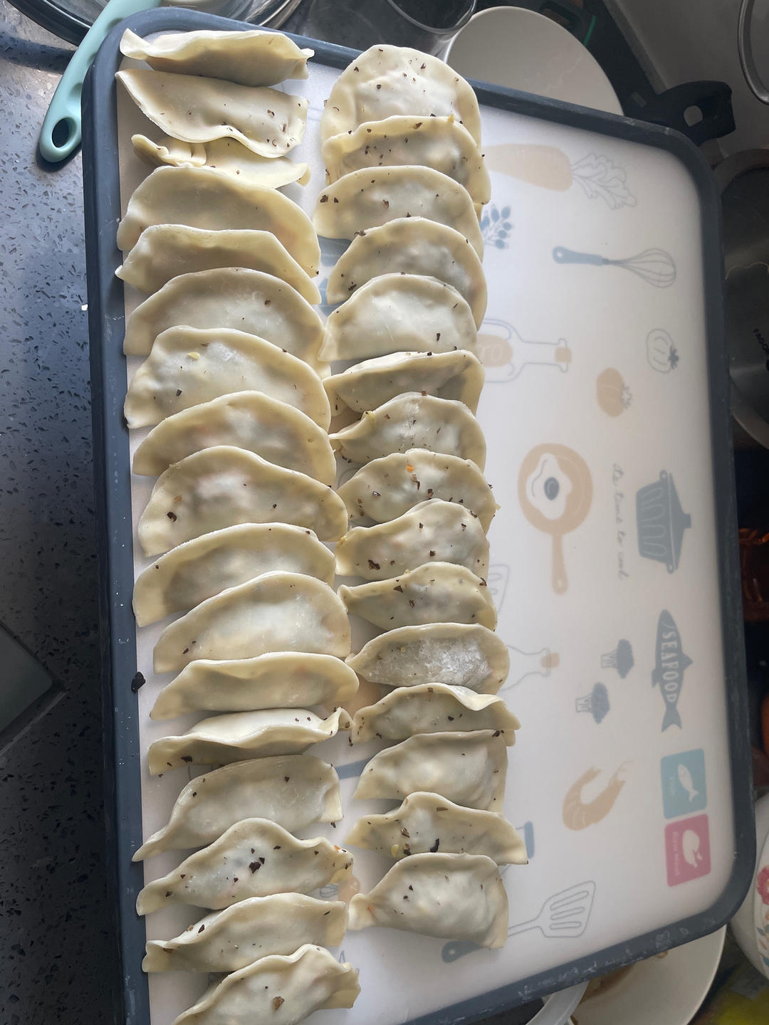 素饺子的极致美味 西葫芦鸡蛋饺子