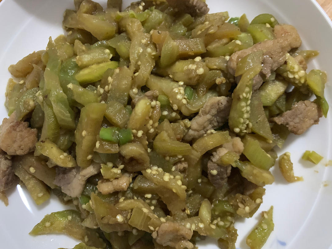 少油版茄子炒肉