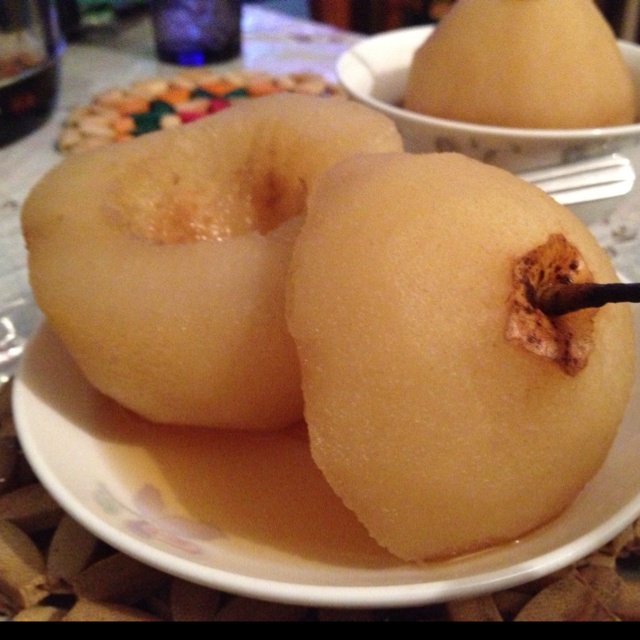 红糖炖梨