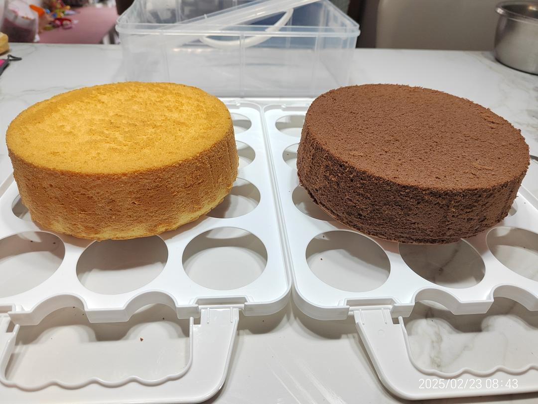 6寸 戚风蛋糕/ 香葱肉松蛋糕