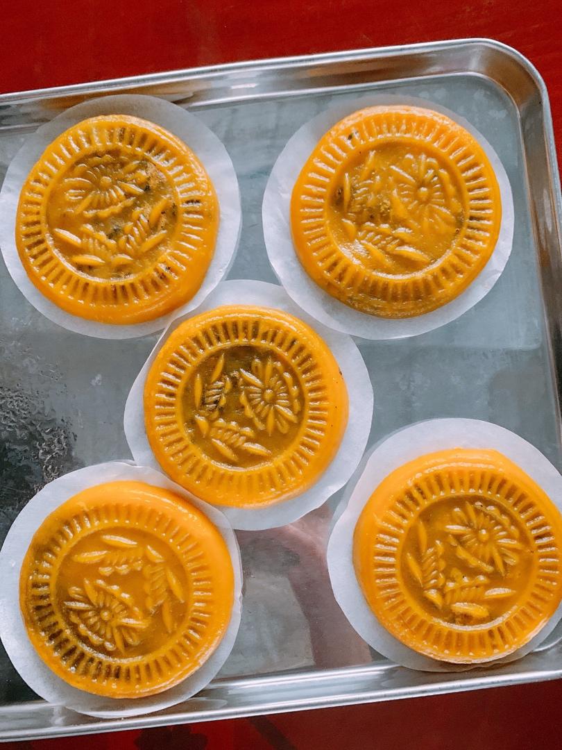 蒸南瓜饼(花生芝麻馅)