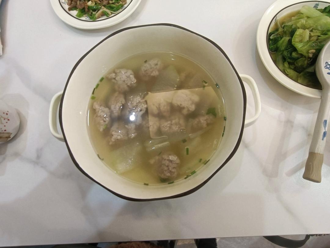 不用油不开油锅【冬瓜肉圆汤】