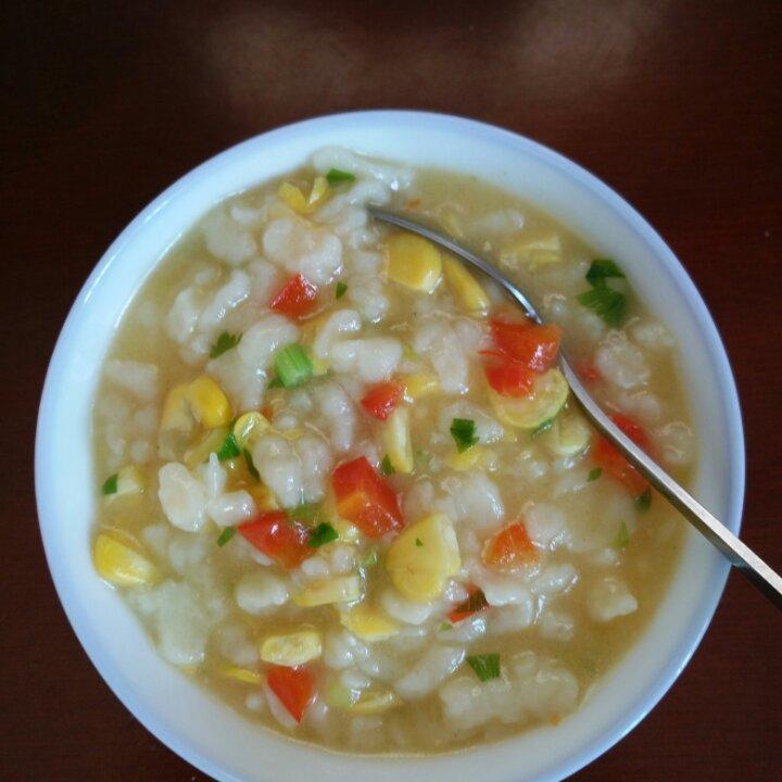 西红柿鸡蛋疙瘩汤