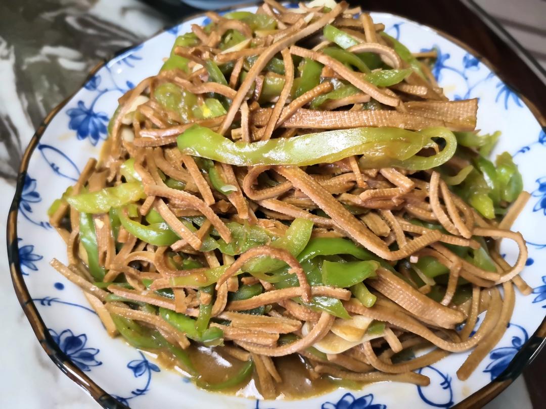 尖椒干豆腐丝