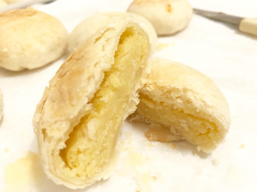 酥皮绿豆饼   酥得掉渣渣