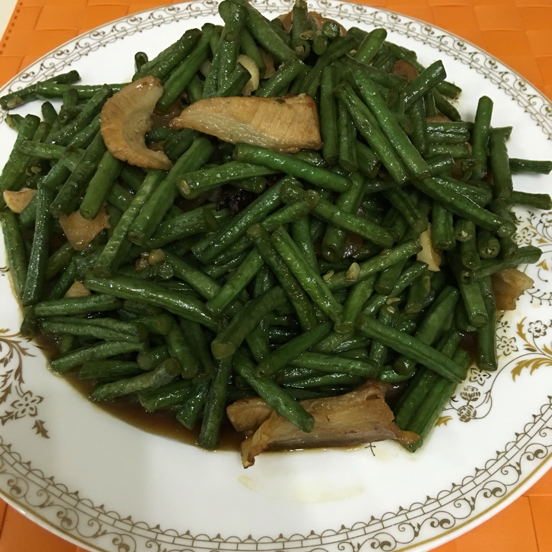 长豆角炒肉