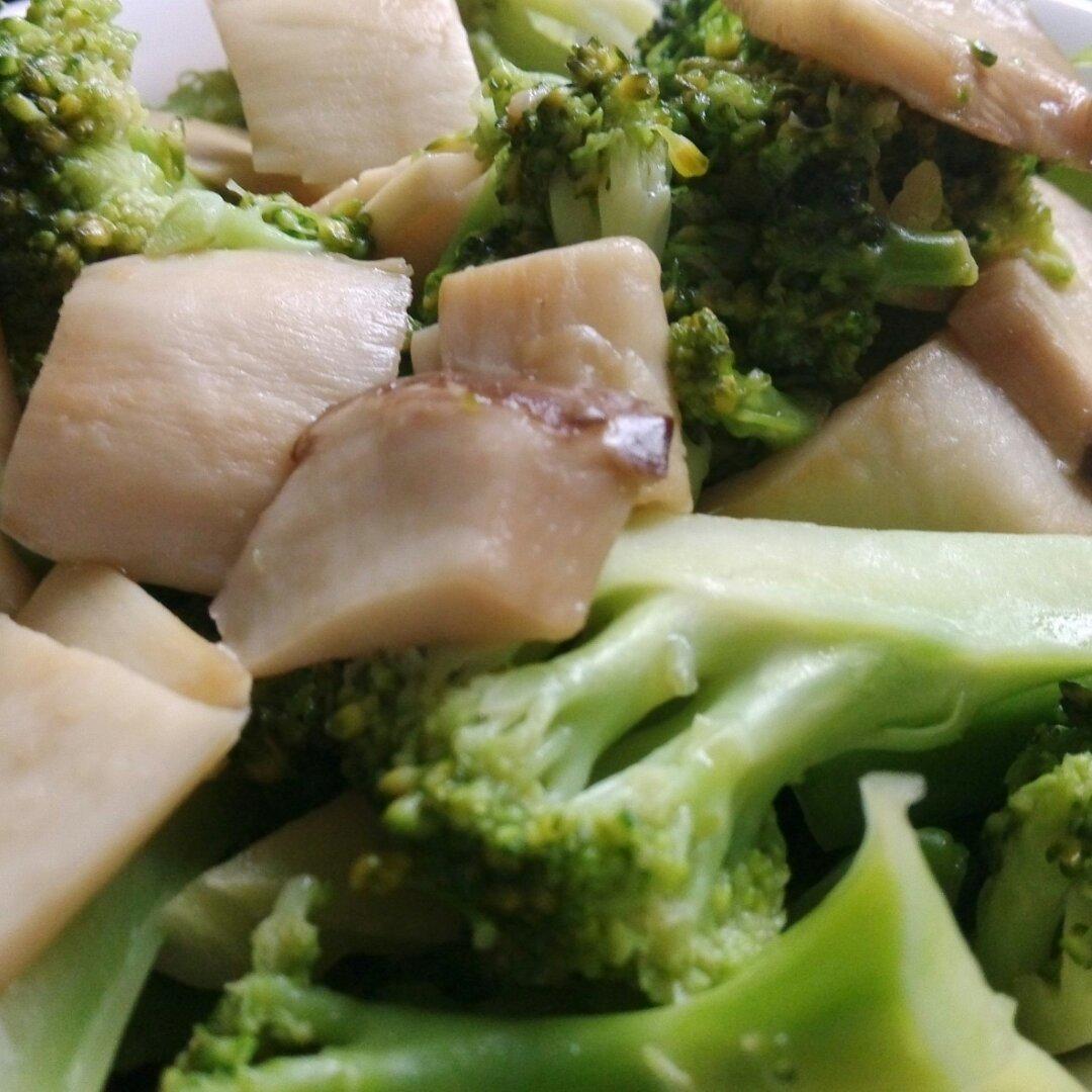 蚝汁杏鲍菇炒西兰