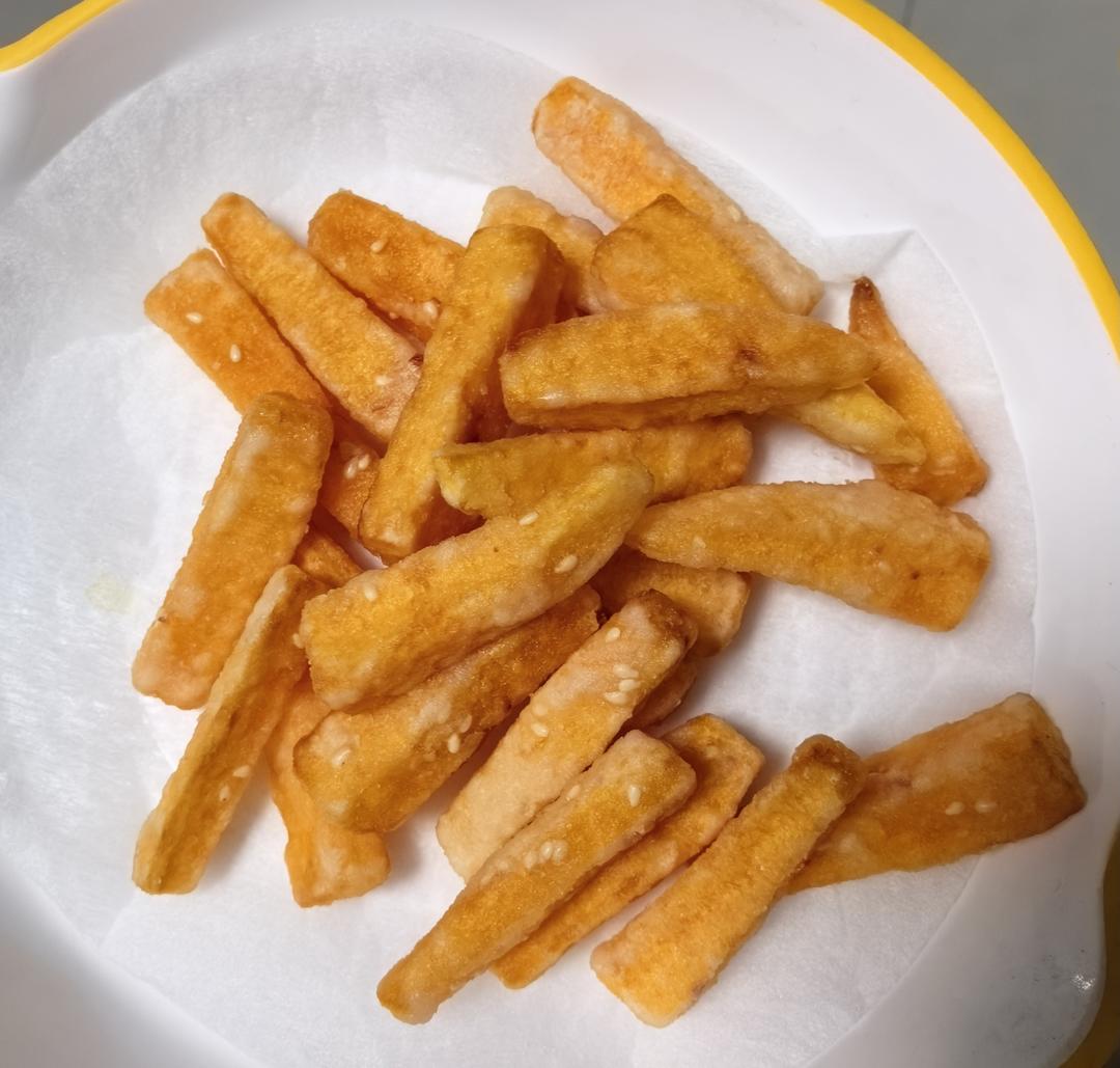 炸地瓜条的做法