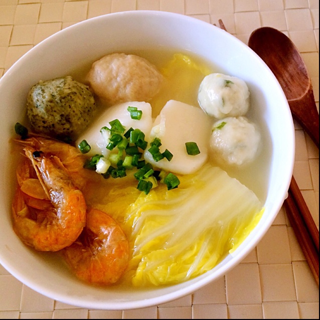 娃娃菜虾干汤