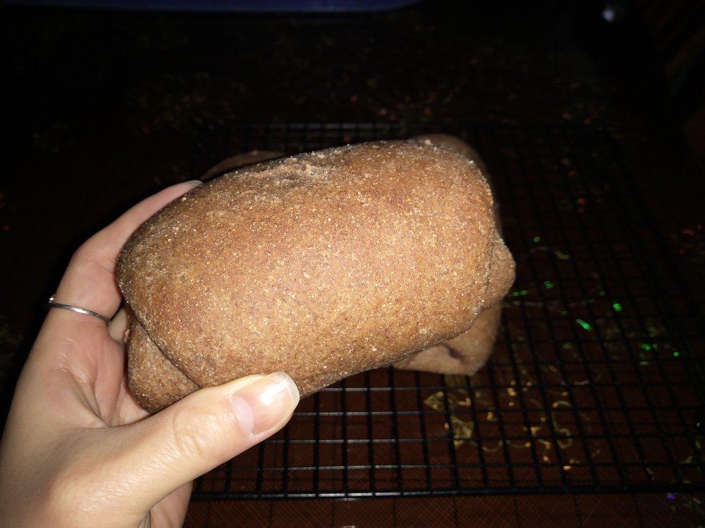 黑芝麻全麦餐包 100%纯全麦