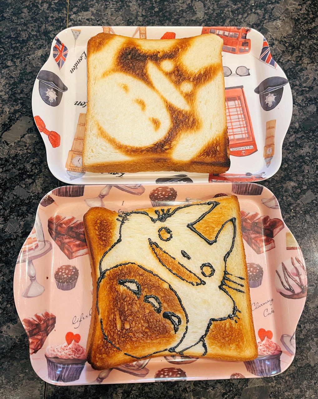 手绘吐司🍞龙猫吐司片